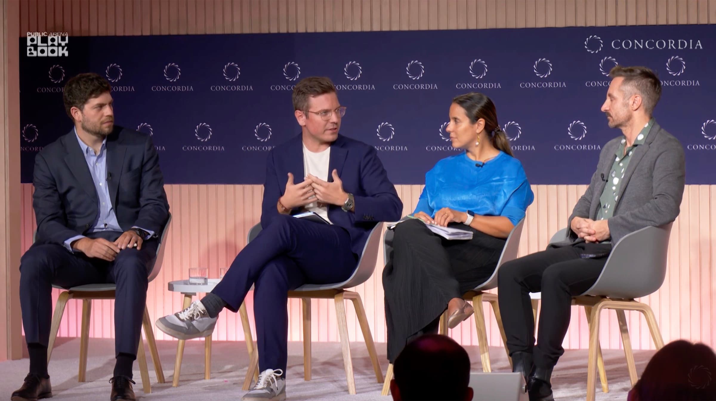 Juri Schnöller in a panel discussion at the Concordia Annual Summit.